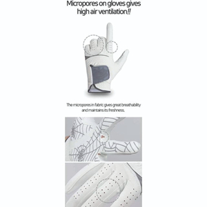 Gants de golf en cuir véritable Cabretta Gants de golf et accessoires en peau de mouton souple et respirant pour hommes par Scoop & Score - Product Image 4
