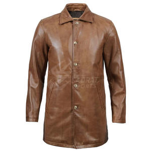 Manteau en cuir pour hommes à prix bas quantité minimale de commande bon marché Prix de vente entier Manteau en cuir de qualité supérieure bon matériau - Product Image 5