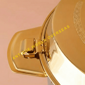 Luxury Double Wall Insulated Stainless Steel Non-Stick Durable <b>Hot</b> Pot Laser Engraving Design <b>Food</b> Warmer Casserole Lid Best - Product Image 5