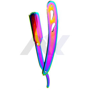Rasoir de barbier en titane couleur arc-en-ciel pour un usage personnel et domestique - Product Image 5