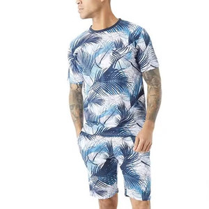 Conjunto de Pantalones Cortos Deportivos de Verano para Hombre, con Logotipo Personalizado, Transpirables, Estampados, de Dos Piezas, 100% Algodón de Alta Calidad, Más Vendidos - Product Image 1
