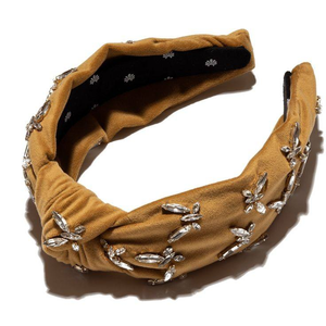 Bandeau pour cheveux entièrement perlé fait à la main pour femmes, magnifique bandeau brodé, prix de gros - Product Image 6