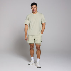 Camisetas de peso pesado 370Gsm, camiseta de gran tamaño de algodón 100%, hombro caído, camiseta gráfica con estampado de pantalla personalizado para hombres - Product Image 2