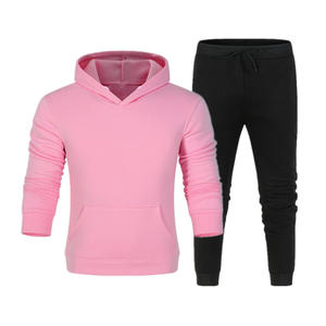 Ensemble deux pièces sur mesure de qualité supérieure pour hommes, survêtement de sport pour la salle de sport et l'entraînement, sportif, printemps, 100% coton, respirant, polaire - Product Image 4