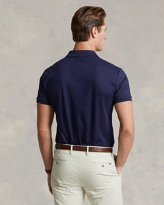 Nuevo diseño de logotipo personalizado Slim Fit algodón suave azul marino hombres polos para golf y ropa de calle atlética al aire libre Polo de ajuste clásico - Product Image 4