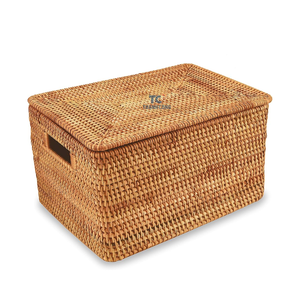 <b>Bamboo</b> and rattan handicrafts with competitive price Wholesale <b>Bamboo</b> rattan <b>basket</b> from Vietnam Storage <b>baskets</b> - Product Image 1