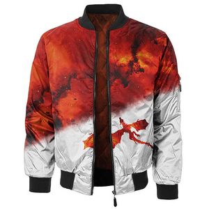 Wholesale Water Proof Outdoor <b>Jacket</b> Bomber <b>Jackets</b> <b>Plus</b> <b>Size</b> <b>Men's</b> <b>Jackets</b> Custom Logo Sublimation Bomber for <b>Men</b> - Product Image 4