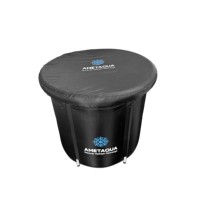 Baignoire à air portable de couleur noire, baignoire à glace portable pour la récupération, différentes tailles, baignoire en plastique portable