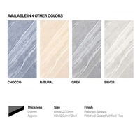 Azulejos de porcelana esmaltada de lujo 600x1200mm Azulejos pulidos para el hogar del hotel Azulejos de porcelana 60x120 CM Azulejos de piso