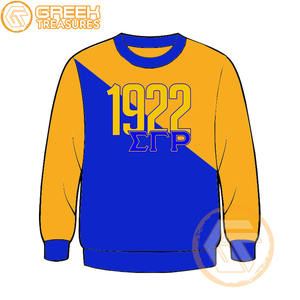 Haute qualité personnalisé Sigma Gamma Rho coton polaire sweat brodé pull veste femmes vêtements grecs sororité Style - Product Image 4