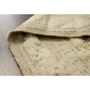 Alfombra de lana de lujo a pedido con borlas hechas a mano Rectángulo de estilo moderno para sala de estar Puerta del dormitorio Tamaño grande Buen precio - Product Image 4