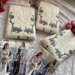 Elegante Cambric algodón Shalwar Kameez bordado pesado impresión Digital Dupatta para bodas fiestas para adultos indio paquistaní - Product Image 1