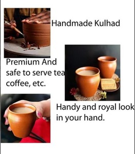 Tasse Mitti en argile durable de qualité exportée pour servir du thé, du café, du lait et des boissons à base de plantes disponibles dans des tailles personnalisées disponibles à la vente - Product Image 5