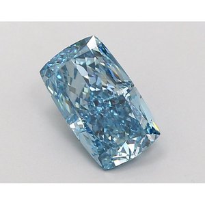 Cushion - Diamante Cultivado en Laboratorio de Color Azul Intenso Fantasía, 1.52 ct, VS1 - Product Image 1
