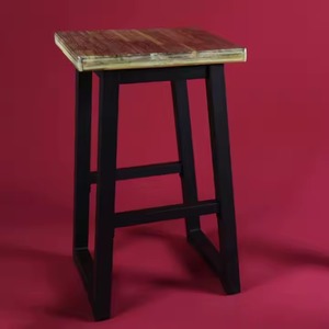 Modern Minimalist Metal <b>Bar</b> <b>Stool</b> Office Bench Chair for Workshop School Commercial Use Indoor-<b>Outdoor</b> Vietnam Manufactured - Product Image 4