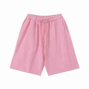Short de survêtement personnalisé pour hommes en éponge française 100% coton ourlet brut délavé à l'acide pantalon court chaud déchiré - Product Image 6