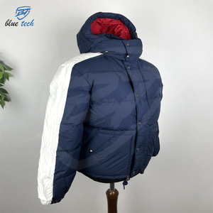 <b>Men's</b> Puffer <b>Jacket</b> 2025 <b>Winter</b> Hooded Front Logo <b>Waterproof</b> Knitted Casual - Product Image 3