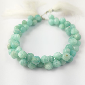 Cornalina Piedra preciosa Forma de cebolla Cuentas Strand Mayorista Tiny Faceted Beaded Strands Exportador para la fabricación de joyas - Product Image 5