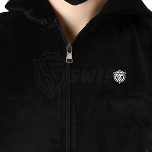 ชุดวอร์มเข้ารูปแฟชั่นสำหรับผู้หญิงชุดออกกำลังกายฤดูหนาวแบบซิปใส่สบาย - Product Image 4