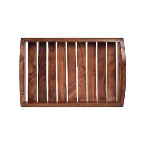 Vente chaude Grand Plateau Rectangulaire en Bois avec Poignée pour Petit Déjeuner Dîner Servir dans les Hôtels Meilleur Prix - Product Image 4