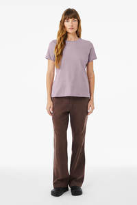 T-shirt basique violet à manches courtes et col rond - Product Image 4