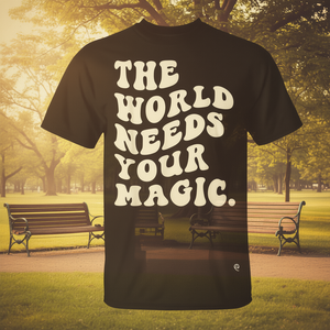 Le monde a besoin de votre magie, t-shirt rétro motivant - Product Image 3