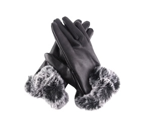 Guantes de Piel de Oveja Genuinos de Fábrica al por Mayor, Guantes de Cuero Genuinos Cálidos para Invierno para Mujer, Guantes de Mujer para Exteriores - Product Image 2
