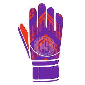 Purple <b>Red</b> <b>Latex</b> Negative Cut Goalkeeper Gloves with High-Grip Palm Secure Wrist Strap for Soccer Match & Training Performance - Product Image 4