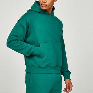 Chándal deportivo de poliéster con capucha y cremallera completa para hombre con logotipo personalizado, conjunto de 2 uds., ropa deportiva de invierno, gimnasio, Fitness, chándal transpirable - Product Image 2