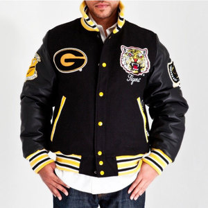 Chaqueta Universitaria con Bloques de Color de Camuflaje Personalizada ODM con Cuello Alto para Invierno, Estilo Urbano con Bordado Personalizado - Product Image 6