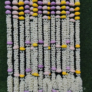 Handmade Mogra & Peony Flower Garland Fluffy Artificial Floral Latkan <b>for</b> Diwali, Wedding, <b>Party</b>, Home & Door Decoration - Product Image 1