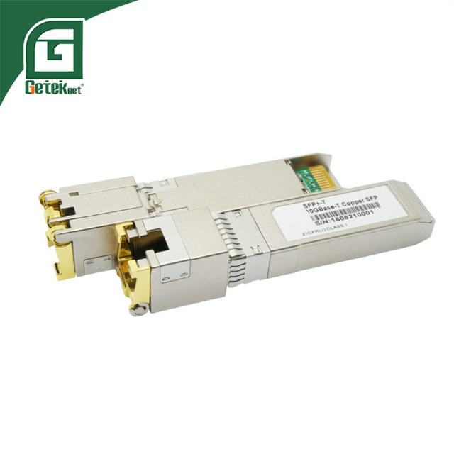 GETEKnet OEM ODM 1g/10g 10GB SFP Dual Rate Copper Electrica RJ45 Gigabit 30M/100M Optical Transceiver Converter Module 5G POE