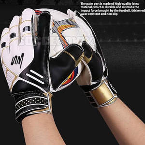 Guantes de Portero profesional ligeros de cuero duradero Diseño de logotipo personalizado de alta calidad - Product Image 4