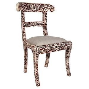 Chaise de salle à manger de bonne qualité, design unique, incrustation de nacre, style moderne avec options de taille personnalisée, options d'incrustation haut de gamme - Product Image 2