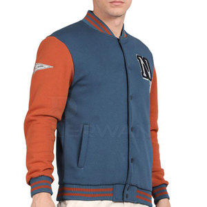 OEM New Design Customized Stand Collar Letter Pattern High Quality Letterman Winter Jacket - Product Image 4