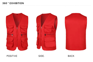 เสื้อผ้า Vis สูงสะท้อนแสงเสื้อกั๊กความปลอดภัยที่กําหนดเองโลโก้ที่กําหนดเองแขนสั้นน้ําหนักเบาระบายอากาศเสื้อกั๊กความปลอดภัย Workwear - Product Image 6