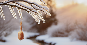 Campanas de vaca rústicas Vintage hechas a mano, decoración colgante de pared de hierro forjado con acabado de aluminio, adornos de jardín de la suerte - Product Image 2