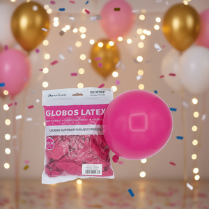 Palloncini in lattice Party Love 30cm Fuchsia Chiaro R12 per decorazioni - Product Image 3
