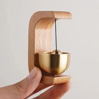 Timbre de madera decorativo de alta tendencia Timbre de madera Timbre de puerta de madera inalámbrico para decoración del hogar a precio al por mayor de La India