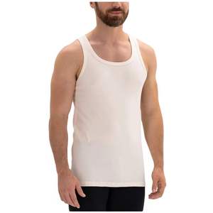 Unisex <b>Vest</b> Good Quality Custom Graphic Printed Breathable Knitted Gym Wear Streetwear Tank Top in <b>White</b> for <b>Men</b> - Product Image 6