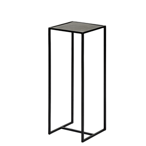 Juego de pilares laterales de metal de estilo clásico de 2 piezas con acabado dorado para muebles de sala de estar y dormitorio - Product Image 2