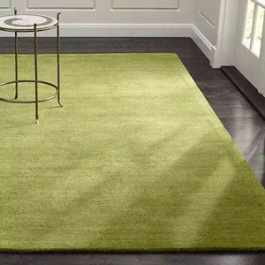 Tapis de luxe en laine fait main vert uni tapis minimaliste tufté à la main doux durable tapis moderne personnalisé - Product Image 5