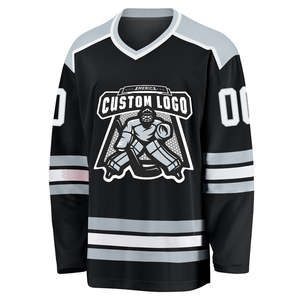 Jersey de Hockey sobre Hielo, MOQ Bajo, Diseña Tu Propio Uniforme de Hockey sobre Hielo Personalizado con Logotipos Personalizados, Precio al por Mayor, OEM - Product Image 2