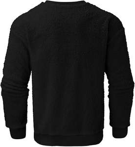 Sweatshirts coupe-vent à séchage rapide pour hommes avec logo personnalisé 100% coton motif solide d'hiver - Product Image 2