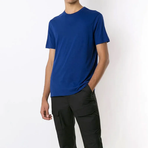 T-shirt en coton pour homme, manches courtes, classique, doux, confortable, léger, décontracté, haut d'été, personnalisable, OEM, ODM, en gros - Product Image 2