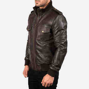 Chaqueta de Cuero Vacuno para Hombre, Nueva Moda, Resistente al Viento, Alta Calidad a Precio Razonable - Product Image 3
