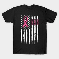 T-shirts à manches courtes Premium Wear Pink Spread Hope pour la sensibilisation au cancer du sein, pour les combattants et les survivants, design unique personnalisé