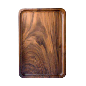 Bandejas de madera Estilo clásico Mango Bandeja de madera para servir Color natural Hecho a mano Bandeja más vendida para vajilla de mesa Utensilios de cocina - Product Image 1