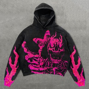 Ensemble de sweat à capuche zippé surdimensionné, sweat à capuche brodé avec applique zippée personnalisé, sweat à capuche brodé personnalisé pour hommes - Product Image 6