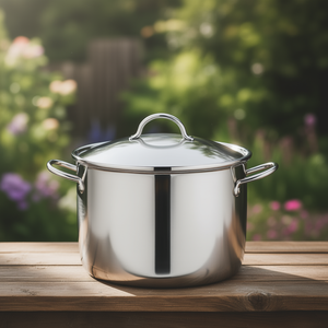 Ceramic Soup <b>Pot</b> 22cm 50L with Lid Double Handle Classic Design <b>for</b> <b>Induction</b> & Gas - Product Image 3